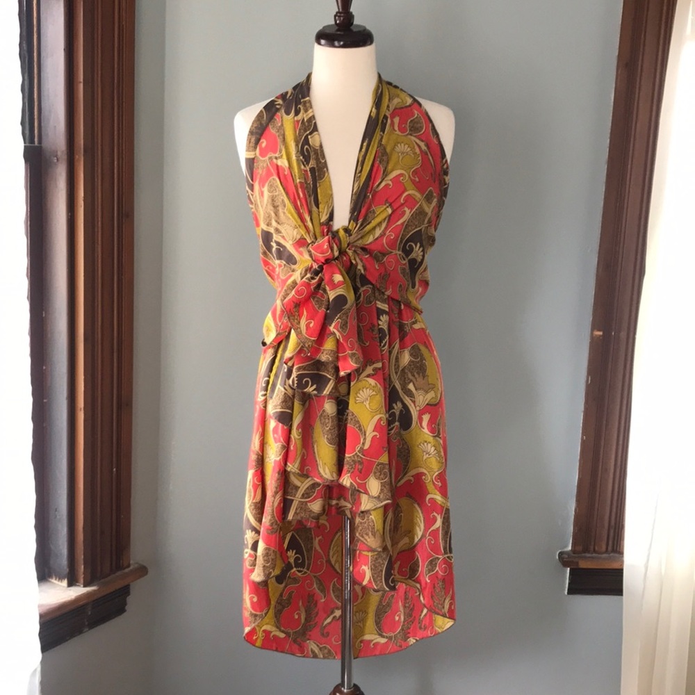 100% Silk multi way wrap magic skirt / dress